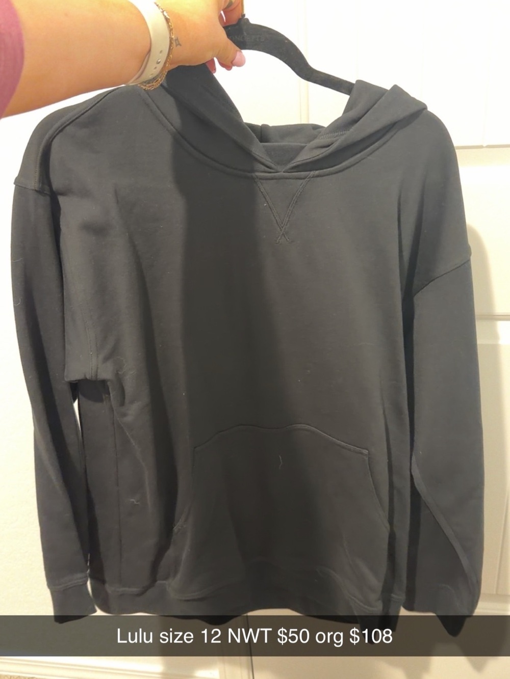 lululemon athletica Men's Black Hoodie Sweatshirt